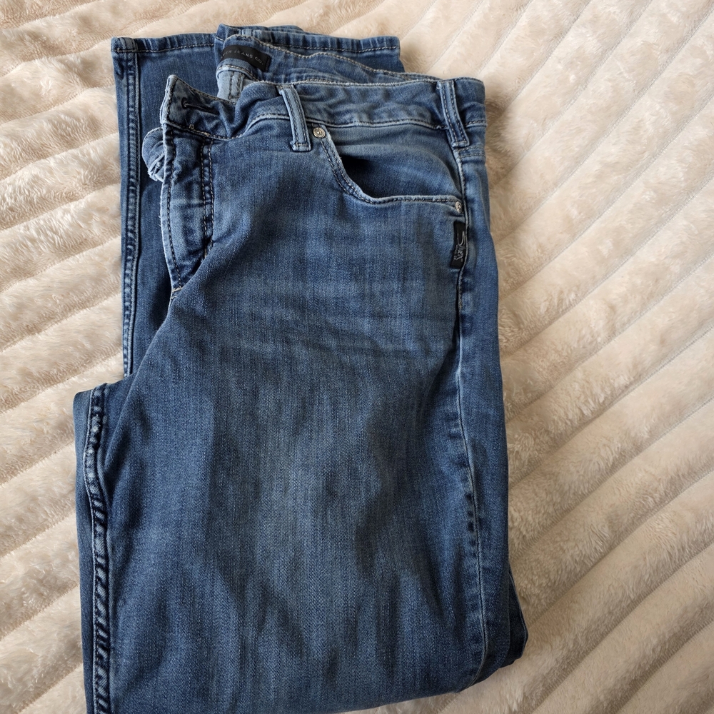 Silver Jeans Women’s Dark Blue Skinny Jeans with Embellished Back Pocket - Picture 9 of 11
